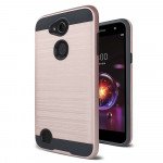 Wholesale LG X Power 3, Fiesta 2, X Charge 2, Armor Hybrid Case (Rose Gold)